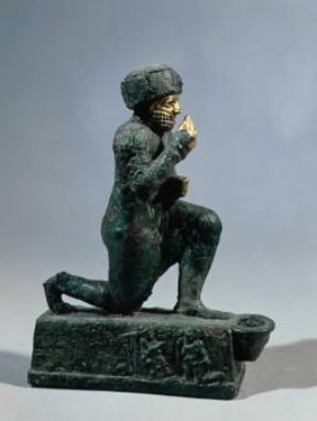 Babilonia. Re Hammurabi in preghiera.De Agostini Picture Library/G. Dagli Orti