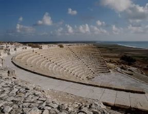 Cipro. L'anfiteatro di Kourion.De Agostini Picture Library/G. Nimatallah