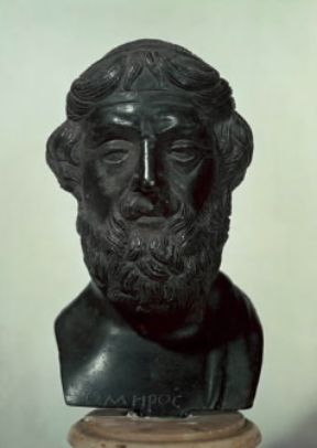 Omero raffigurato in un busto di bronzo risalente al sec. IV a. C. (Modena, Galleria Estense).De Agostini Picture Library/U. Orlandini