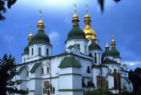 Ucraina. La cattedrale di S. Sofia a Kijev, risalente al sec. XI.De Agostini Picture Library/W. Buss