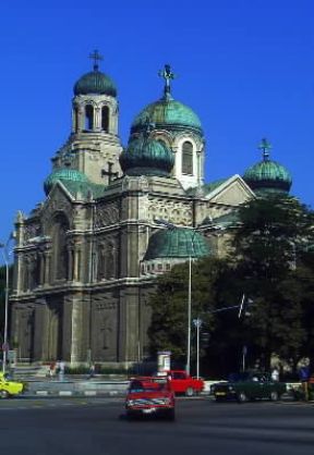 Varna. La cattedrale dell'Assunzione, edificio realizzato alla fine del sec. XIX.De Agostini Picture Library/G. P. Cavallero