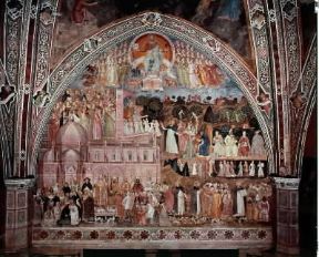 Andrea di Bonaiuto. La Chiesa Militante e Trionfante (Firenze, S.Maria Novella).De Agostini Picture Library