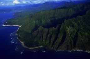 Hawaii. Veduta dell'isola di Kauai.De Agostini Picture Library / G. SioÃ«n