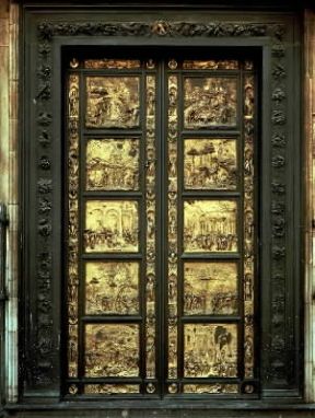 Lorenzo Ghiberti. La porta del Paradiso (Firenze, Battistero).De Agostini Picture Library/G. Nimatallah