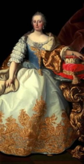 Maria Teresa, arciduchessa d'Austria, imperatrice, regina d'Ungheria e di Boemia, in un ritratto dell'epoca (Trieste, Castello di Miramare).De Agostini Picture Library/G. Dagli Orti