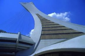 MontrÃ©al. Particolare dello stadio costruito per le Olimpiadi del 1976.De Agostini Picture Library / D. Staquet