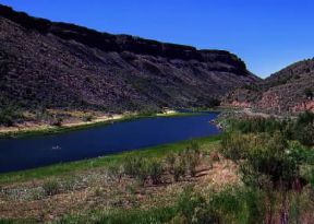 New Mexico. Un tratto del Rio Grande nel Gorge State Park.De Agostini Picture Library / G. SioÃ«n