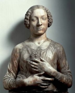 Andrea del Verrocchio. Dama del mazzolino (Firenze, Bargello).De Agostini Picture Library