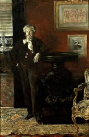 Edmon de Goncourt in un ritratto di J. F. Raffaelli.De Agostini Picture Library / G. Dagli Orti
