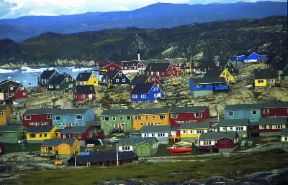 Groenlandia. Veduta di Ilulissat.De Agostini Picture Library / D. Staquet
