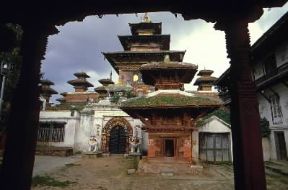 Katmandu. Una veduta del tempio Taleju.De Agostini Picture Library/G. SioÃ«n
