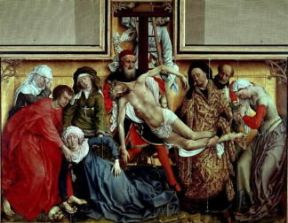 Rogier van der Weyden. Deposizione dalla Croce (Madrid, Prado).De Agostini Picture Library/Foto Aisa