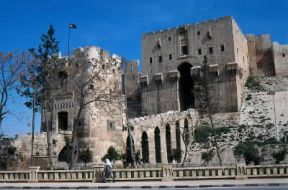 Aleppo. Veduta della Cittadella.De Agostini Picture Library/C. Sappa