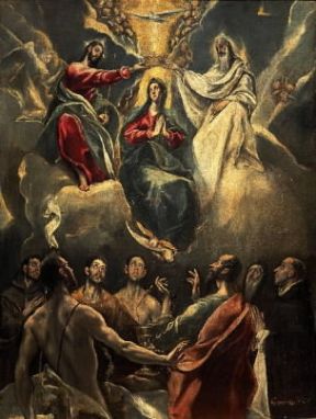 El Greco. Incoronazione della Vergine (Toledo, Museo Santa Cruz).De Agostini Picture Library / G. Dagli Orti