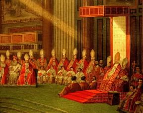 Concilio Ecumenico Vaticano I presieduto da Pio IX.De Agostini Picture Library / A. Dagli Orti