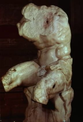 Apollonio di Nestore. Il marmoreo Torso del Belvedere (Roma, Musei Vaticani).De Agostini Picture Library