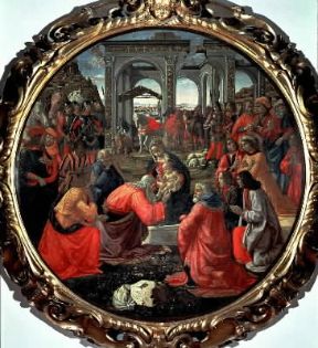 Domenico Bigordi, detto il Ghirlandaio. Adorazione dei Magi (Firenze, Uffizi).De Agostini Picture Library