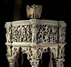 Giovanni Pisano. Pulpito marmoreo del duomo di Pisa.De Agostini Picture Library / G. Nimatallah