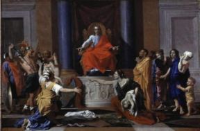 Nicolas Poussin. Il giudizio di Salomone (Parigi, Louvre).De Agostini Picture Library/G. Dagli Orti