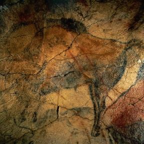 Grotta di Altamira. Particolare delle pitture rupestri.Madrid, Ministero della Cultura