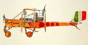 Aeroplano. Disegno di un Caproni Ca 33.De Agostini Picture Library