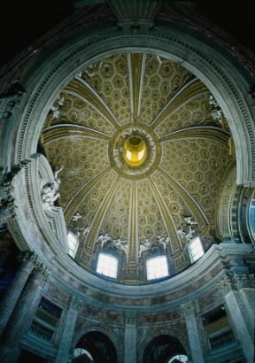 Barocco. Interno della cupola di S. Andrea al Quirinale a Roma.De Agostini Picture Library / G. Nimatallah