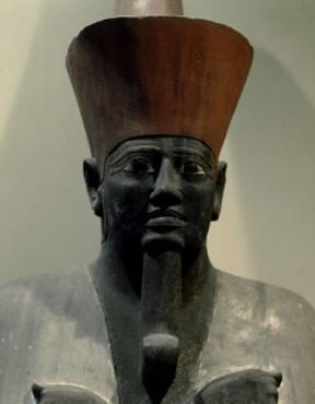 Mentuhotep. Statua in gesso del sovrano egizio (Cairo, Museo Egizio).De Agostini Picture Library/A. Dagli Orti