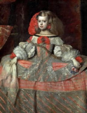 Margherita d'Austria ritratta infante da VelÃ¡zquez (Madrid, Prado).De Agostini Picture Library/G. Nimatallah