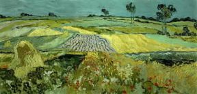 Paesaggio . La piana di Auvers di V. Van Gogh (Vienna Kunsthisorisches Museum).De Agostini Picture Library/G. Nimatallah