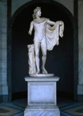 Apollo. Scultura dell'Apollo del Belvedere (Roma, Musei Vaticani).De Agostini Picture Library/G. Nimatallah