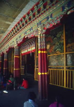 Tibet. Interno del monastero di Potala a Lhasa.De Agostini Picture Library/G. SioÃ«n