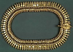 Collana d'oro a elementi snodati (sec. XIX).Finarte