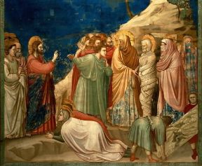 Miracolo. Affresco di Giotto nella cappella degli Scrovegni raffigurante la resurrezione di Lazzaro.De Agostini Picture Library / A. Dagli Orti