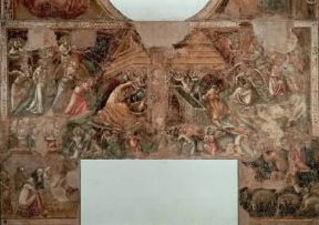 Vitale da Bologna. NativitÃ , affresco dell'oratorio di Mezzaratta (Bologna, Pinacoteca Nazionale).De Agostini Picture Library
