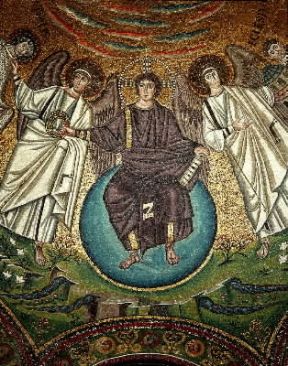 Cristo trionfante, mosaico del sec. VI (Ravenna, Chiesa di S. Vitale).De Agostini Picture Library / A. De Gregorio