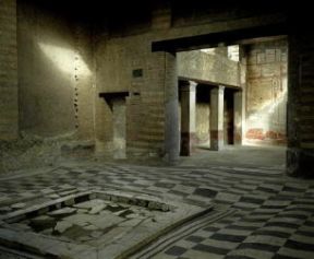 Ercolano. L'atrium della Casa dell'Atrio a mosaico.De Agostini Picture Library/G. Dagli Orti
