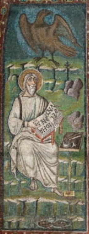 Matteo. L'apostolo raffigurato in un mosaico della chiesa di San Vitale a Ravenna.De Agostini Picture Library/A. De Gregorio