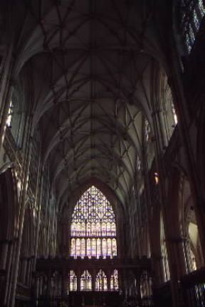 Gran Bretagna. La navata est della cattedrale di York.De Agostini Picture Library / G. Wright