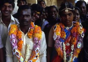 India . Matrimonio tamil nello Stato del Tamil Nadu.De Agostini Picture Library/A. Tessore