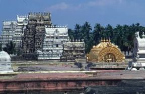 India . Tempio di Ranganathaswami a Srirangam nello Stato del Tamil Nadu. De Agostini Picture Library/A. Tessore