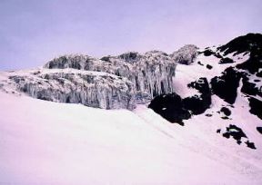 Ruwenzori. Veduta di una cima del gruppo montuoso.De Agostini Picture Library / P. Jaccod