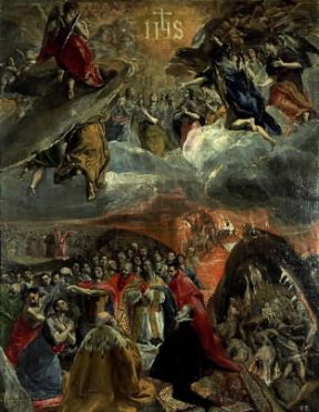El Greco. Il sogno di Filippo II (El Escorial, monastero di S. Lorenzo).Iberfoto