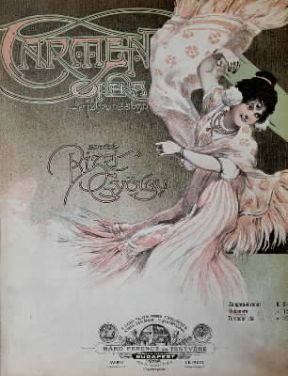 Carmen. Frontespizio di un'edizione ungherese del 1900 ca.De Agostini Picture Library/J. L. Charmet