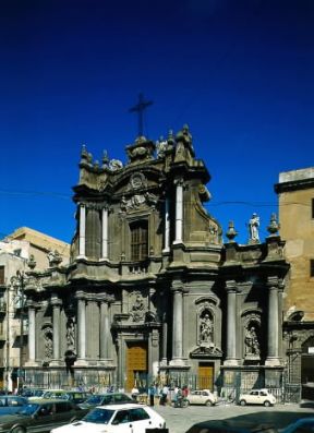 Giovanni Biagio Amico. La facciata della chiesa di S. Anna a Palermo.De Agostini Picture Library/G. Cappellani