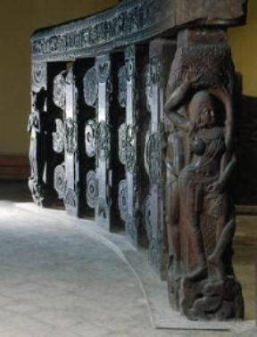 India . Rilievi provenienti dallo stupa di Bharhut (Calcutta, Indian Museum).De Agostini Picture Library/G. Nimatallah