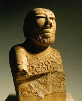 Indo . Busto in steatite (II millennio a. C.).De Agostini Picture Library/A. Dagli Orti