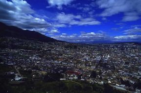 Ecuador . Veduta panoramica di Quito.De Agostini Picture Library/V. Degrandi