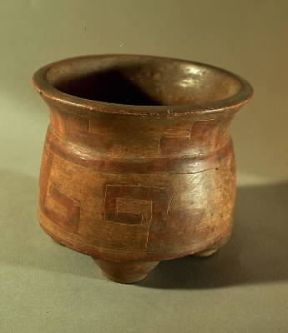 El Salvador. Vaso appartenente alla produzione delle civiltÃ  precolombiane.De Agostini Picture Library/Chomon-Perino