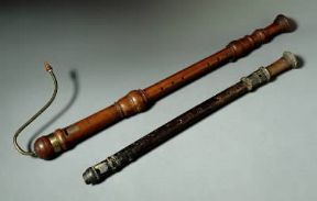 Flauto. Esemplari di flauti diritti del sec. XVI.De Agostini Picture Library/G. Nimatallah