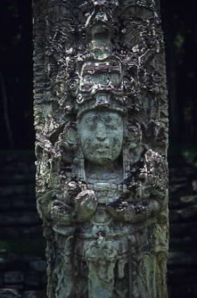 Honduras. Stele maya a CopÃ¡n.De Agostini Picture Library / C. Novara